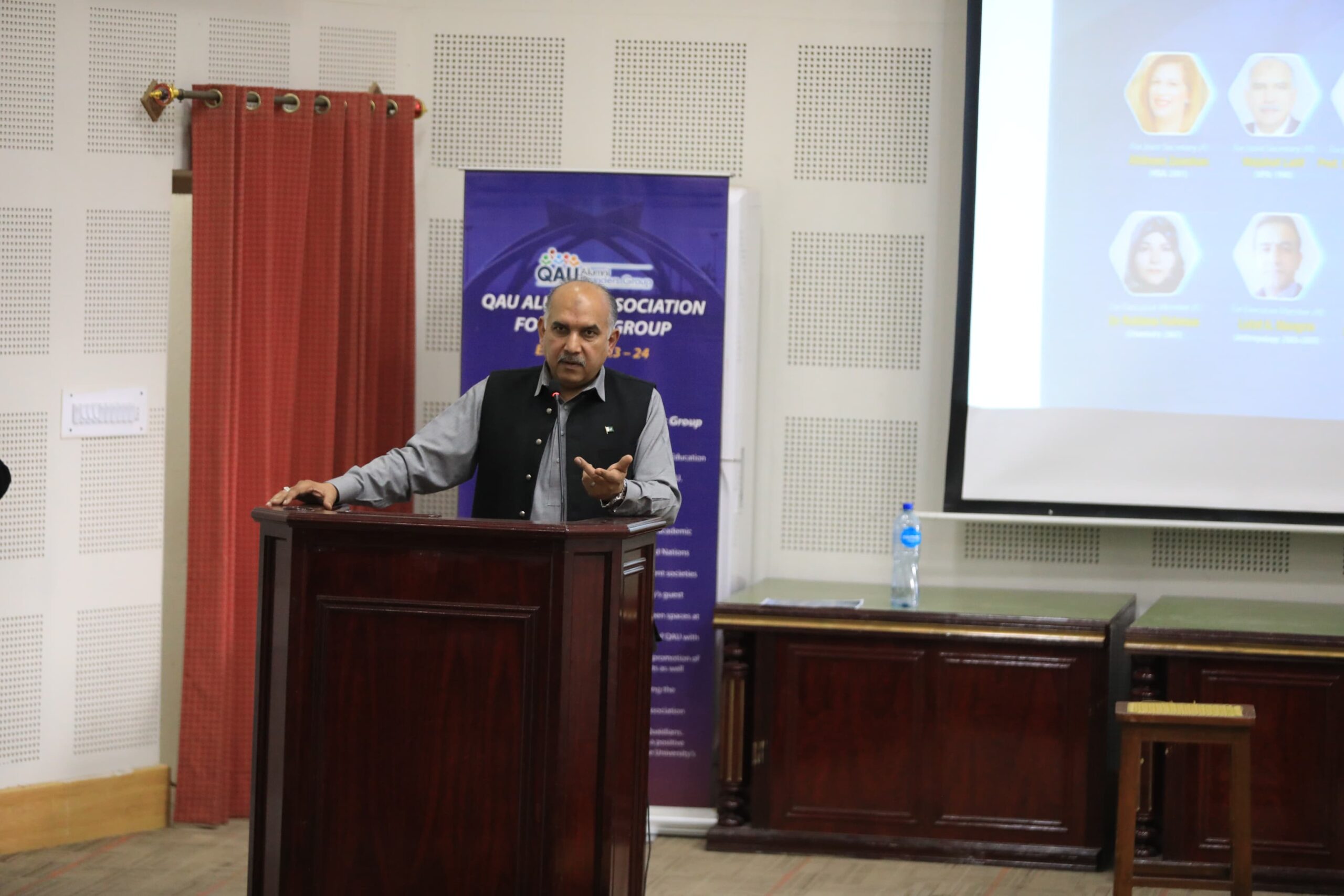 A grand ceremony was organised under the aegis of the Quaid-e-Azam University Alumni Founders Group, wherein former students of the university participated to support the group's success in the upcoming university alumni election on April 15.