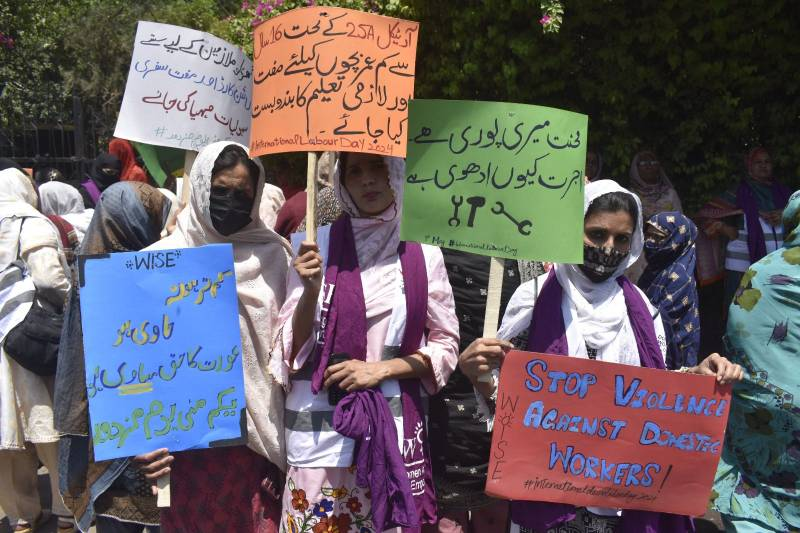 Women Domestic Workers Union Holds Rally