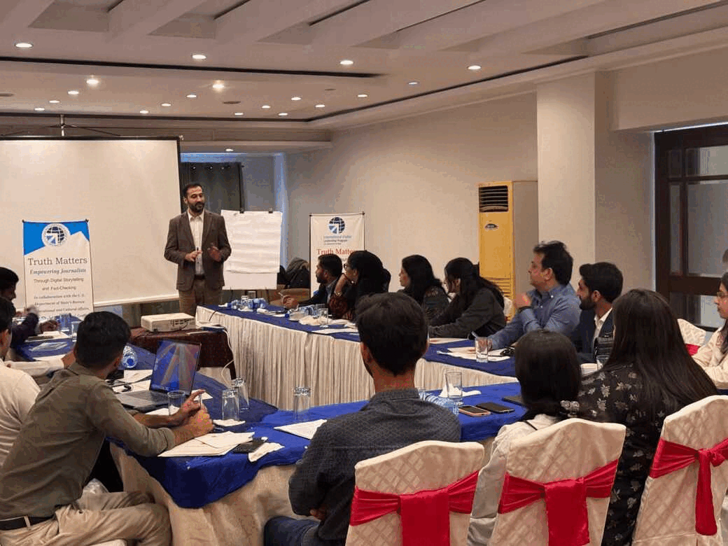 The first workshop of the "Truth Matters: Empowering Journalists through Digital Storytelling" fellowship program concluded successfully in Islamabad. 