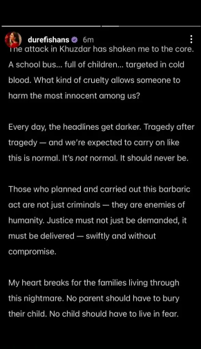 Pakistani Stars Denounce Horrific Khuzdar Attack