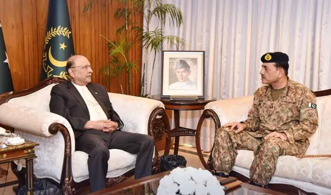 COAS Discusses Security Situation with President